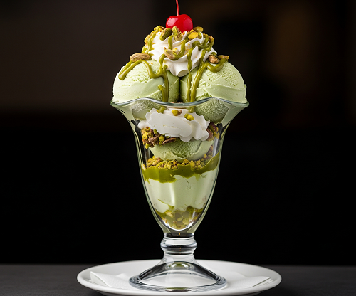 Milk Chocolate & Pistachio Sundae 