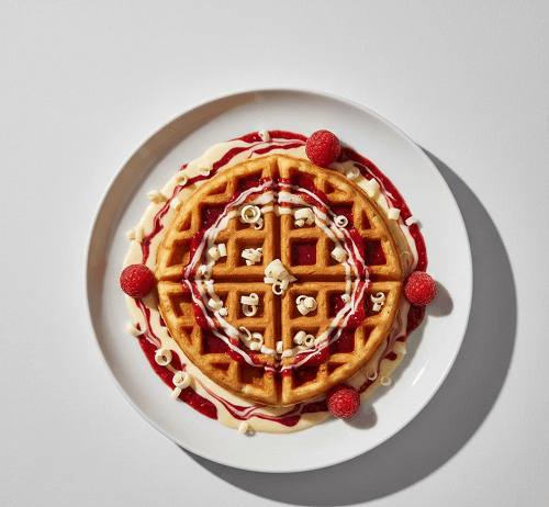 White Chocolate & Raspberry Waffle 